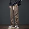 Pantalones Casuales para Hombre Otoño Sueltos Deportivos Ropa de Trabajo Pantalones Marca de Moda Estilo Americano Pierna Recta Pantalones Haren Pantalones Rectos