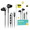 Headset para Jogos E-Sports com Posicionamento de Som, Canal Esquerdo e Direito, Design Intra-auricular para Computadores e Celulares, Fones de Ouvido com Fio Tipo-C