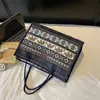 Bolsa Tote de Lona Grande Capacidade Estilo Étnico Retrô, Bolsa de Mão Simples e Fashion para o Dia a Dia da Mamãe, Bolsa de Ombro para Trabalho