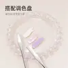 Palito para misturar nail art aço inoxidável cor palito de mistura ponta dupla uso duplo profissional mistura de cores metal ferramentas de pintura ombré atacado