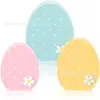 Decoración de Pascua para el Hogar de Nuevo Producto Transfronterizo Conejito de Pascua Adornos de Madera para Mesa Decoración Estilo Granja Rústica