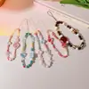 Funda para Teléfono Móvil Estilo Estrella Mismo Estilo Cadena de Perlas Estilo Ins Cadena para Colgar Memoria USB Celebridad de Internet Cadena para Colgar Joyería de Cristal Cadena para Teléfono Móvil para Mujer