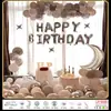 Decoração de festa de balão de aniversário Cena Layout Fundo Decoração de parede Suprimentos Pacote de sentimento premium Terno de comércio exterior