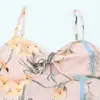 Ropa de Mujer Transfronteriza 2026 Moda Europea y Americana Estilo Retro Francés Estampado Floral Vestido de Tirantes con Abertura para Mujer G57748