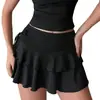 Ropa europea y americana para mujer transfronteriza, minifalda casual y versátil de amarre de alta calidad, falda de verano con un look sofisticado