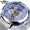 Nuevo Ganador Estilo Europeo y Americano Moda Masculina Casual Hueco Movimiento Mecánico Reloj Mecánico Automático Venta al por Mayor