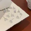 Set de Aretes de Tachuela Exquisitos Pequeños con Forma de Corazón Diamante Redondo Circonita Cuadrada Versátil para el Viaje Diario Accesorios para Orejas de Alta Gama Venta al por Mayor