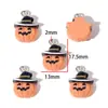 Resina Desenho Animado Halloween Pequide Abóbora Fantasma Pingente DIY Pulseira Colar Chaveiro Acessórios Decorativos W801