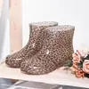 Botas de Chuva, Sapatos Aquáticos de Cano Curto, Botas de Chuva, Baixo Corte, Modernos e Versáteis, Coberturas de Veludo Plus, Tecido Floral de Cristal Impermeável, Sapatos de Borracha para Trabalho na Cozinha