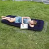 Cama Inflável de PVC azul marinho Colchão Inflável Flocado Cama de Acampamento Dupla Cama de Ar Dobrável Cama Inflável Portátil