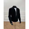 Sudadera minimalista de otoño estilo dos piezas falsas con cremallera para hombre y mujer, corte holgado con un elegante diseño de cuello, chaqueta casual gris de alta gama