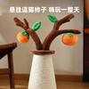 Árbol de Caqui Poste Rascador para Gatos Tabla Rascadora Vertical para Gatos Cuerda de Cáñamo Tabla Rascadora Resistente a Arañazos Resistente a las Garras Juguete para Gatos para Auto-Placer y Alivio del Aburrimiento