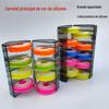 Caixa de linha principal de silicone grande carretel de linha de material grande caixa de conjunto de linha multiuso de silicone de eixo de silicone Carretel de pesca carretel 16 eixos 10 eixos