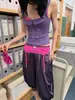Tops para Mujer Y2K en Múltiples Colores con Colores Contrastantes, Estilo Callejero Adelgazante, Moda Callejera Retro Ins Europea y Americana, Diseño Versátil, Estilo Nuevo
