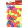 Acabamento de Pompons Multicoloridos #3 20mm C/45pcs.