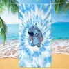Toalla de Playa con Estampado de Stitch Lindo de Dibujos Animados y Anime, Toalla de Baño de Microfibra Secado Rápido Transfronteriza, Toalla de Playa Espesa