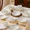 Bol Japonés 2026 Nuevo Cerámica de Alto Valor Hogar Bonito Bol para Arroz Bol para Sopa Plato Plato Plato Plato Wholesale
