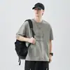 Ropa para Hombre al por Mayor Xintang 2 Verano Estilo Japonés Camiseta para Hombre Estilo Casual Estampada de Manga Corta Top de Verano para Hombre Peso Pesado