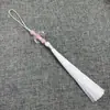12B-7 Borla de Cuentas de Medusa Flecos Largos Traje Antiguo Hanfu Qipao Falda Mamian Nubes Traseras Accesorios Banbu
