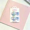 Pinzas de pelo coloridas de oso estilo coreano sin costuras que no dañan el cabello, lindas pinzas laterales de dibujos animados para niñas pequeñas, pinzas de cocodrilo coloridas, accesorios para el cabello