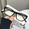 Armazón de Gafas Retro Ultra Ligero Estilo Ojo de Gato para Mujer, Luz Azul Anti-Reflejo, Uso Diario Casual, Armazón de Gafas Lisas Unisex, Estilo Trendy Chino, Estilo Hong Kong