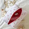 Bolsa de cosméticos popular transfronteriza de gran capacidad Estampado de cerezas costura Bolsa de cosméticos a cuadros almacenamiento de productos para el cuidado de la piel artículos de tocador