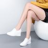 Zapatos Casuales de Estilo Nuevo Primavera 2026 con Aumento Oculto de Altura, Estilo Coreano, Modernos y Versátiles, Zapatos de Cuero Slip-On con Cuña de Suela Gruesa