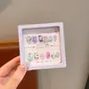 Adesivo de unha infantil Kulomi com desenho animado para bebê, armadura segura, não tóxica, adesivo de unha fofo e à prova d'água para meninas