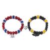 Pulseira Elástica Ajustável com Contas Quente de Vendas Transfronteiriça para Casal Halloween Aranha Morcego Amor Ímã de Sucção Pulseira
