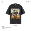Camiseta de Manga Corta de Algodón Puro Pesado de 250 g con Estampado de Dibujos Animados Divertidos Americanos para Hombres y Mujeres Verano Suelta Moderna Marca Transfronteriza Venta al por Mayor