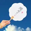 Grupo Lehuan Pincel Leque Caligrafia Leque de Laca Adereço de Foto Estilo Chinês Kit de Material para Leque de Laca