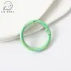 Anel Mabe colorido 33mm com revestimento UV argola mola chaveiro acessório DIY material de decoração fivela de conexão para bolsa