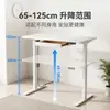 Mesa de juego eléctrica de madera maciza blanca de 3 cm, altura ajustable, mesa de escritorio para computadora de doble motor para uso doméstico, mesa de juego de entretenimiento