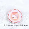 Accesorios de Resina DIY de Dibujos Animados Joyería Encaje Plato de Gato Pegamento de Crema Pasador Funda de Teléfono Móvil Hebilla de Zapato Llavero Colgante con