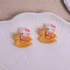 Caballo de Madera Lindo y Gatito DIY Resina Funda para Teléfono Llavero Accesorios Decoración de Coche Accesorios para el Cabello Pasador Parche Adornos