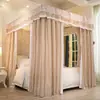 Cortina de Cama Opaca para Dormitorio del Hogar, Dosel de Cama a Prueba de Polvo de Piso a Techo con Mosquitero Integrado, Estilo Princesa, Cálido y Adecuado para Niñas