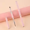 Pluma para Arte de Uñas de Doble Punta, Pluma de Pintura a Color y Dibujo de Líneas Dos en Uno, Pluma Gradiente, Pluma de Cristal, Punta Plana, Punta Redonda, Pluma de Gel UV