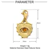 Gota d'água pedra natural aço titânio diy acessórios de joias feminino aço inoxidável olhos de amor pingente fivela universal removível