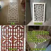 Puerta y Ventana de Madera Maciza con Celosía Hueca Estilo Antiguo Chino, Panel de Fondo, Rejilla Decorativa de Madera con Flores, Celosía de Talla en Madera de Dongyang