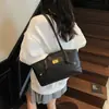 Bolso Pequeño Retro Esmerilado Transfronterizo para Mujer 2025 Nueva Moda Bolso Tote de Color Contrastante Popular Otoño e Invierno Bolso de Hombro para el Trabajo