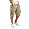 Shorts de Trabajo para Hombre de Comercio Exterior Transfronterizo Primavera 2025, Pantalones Cargo Deportivos Casuales Multibolsillos, Shorts de Secado Rápido para Hombre