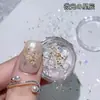 Arte de Uñas Flores Secas Polvo Brillante Súper Brillante Colorido Polvo Brillante de Concha Polvo Brillante Explosión de Uñas Lentejuelas Polvo Brillante Versátil para Uñas Lentejuelas
