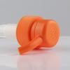 Cabeça de bomba de loção laranja personalizada de 32 dentes, cabeça de bomba de xampu com rosca de pressão, cabeça de bomba rotativa de plástico Pp 32/410
