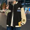 Jaqueta de Uniforme de Beisebol Masculina Primavera e Outono Fina Estilo Coreano Jaqueta Tendência Marca Tendência Ins Roupas Casuais Esportivas Outono High Street