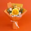 Ramo de Día del Maestro Transfronterizo Girasol de Hilo Tejido a Crochet Hecho a Mano Creativo Adornos de Flores Artificiales para Temporada de Graduación Venta al por Mayor para Puestos