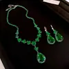 Colar Pingente Gota d'Água de Zircônia Estilo Palácio Francês Corrente de Clavícula de Luxo Leve Design de Moda Colar de Nicho