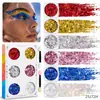 Set de Maquillaje con Gel de Lentejuelas para Cuerpo con Polvo de Brillo de 6 Colores Transfronterizo Maquillaje de Navidad Halloween Carnaval Maquillaje de Sirena