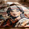 Manta de Franela Estilo Bohemio, Manta Casual para Dormir en Casa, Manta de Oficina, Manta de Verano para Aire Acondicionado