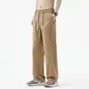 Pantalones de Trabajo de Algodón Puro Emperor Paul para Hombre, Verano Rectos Sueltos Transpirables Versátiles Casuales, Ligeros y Transpirables