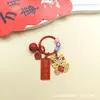 Chaveiro Criativo de Liga de Desenho Animado com Bênçãos para Exames de Admissão ao Ensino Médio e Faculdade, Pingente de Etiqueta de Incentivo para Exames Estilo Chinês